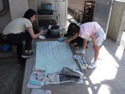 今日も元気です！二見っ子！！～６年生　新体力テスト　ソフトボール投げ