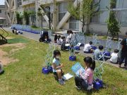 今日も元気です！二見っ子！！～６年生　新体力テスト　ソフトボール投げ