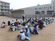 今日も元気です！二見っ子！！～６年生　新体力テスト　ソフトボール投げ