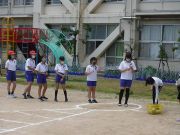今日も元気です！二見っ子！！～６年生　新体力テスト　ソフトボール投げ