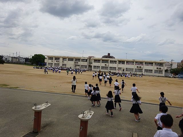火災の避難訓練をしました」｜明石市立二見北小学校