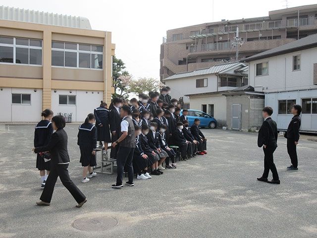 学級写真撮影|行事|明石市立大久保中学校